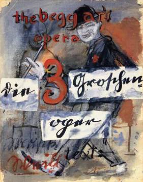 Die Dreigroschenoper - German poster from 1928.