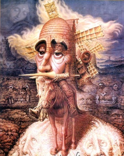 “Las visiones del Quijote” (1989). Octavio Ocampo.